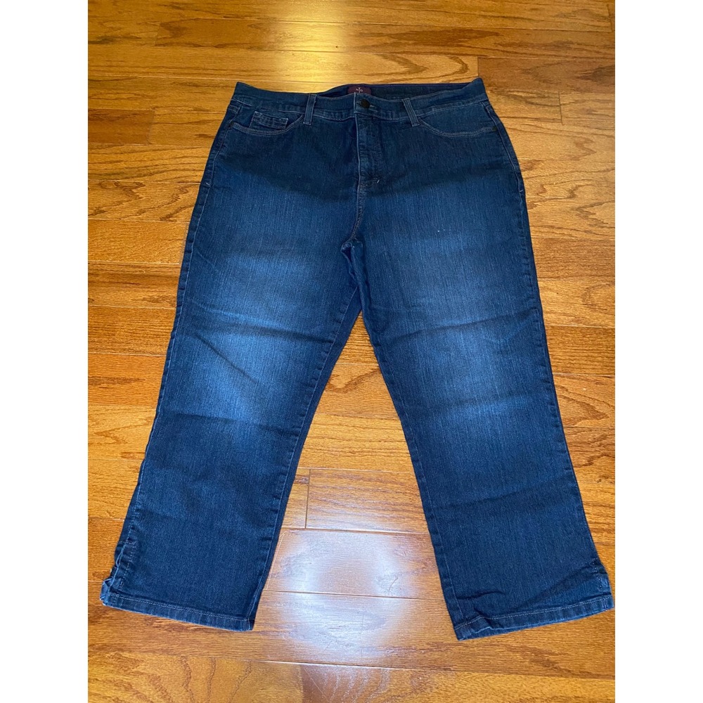 NYDJ Ankle Jeans with Ankle Sequins‎ Size 16